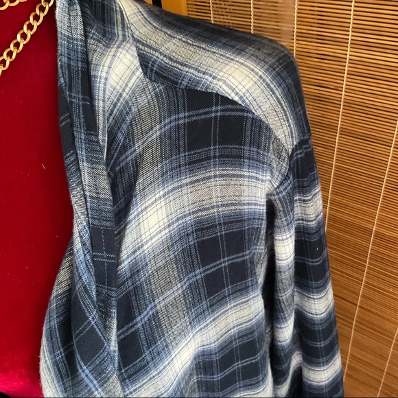 Lane Bryant Plaid Waterfall Sweater Cardigan 14/16 - Picture 3 of 12